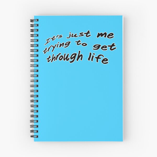 Item preview, It's just me trying to get through life, version b wavy blue designed and sold by mntimg.