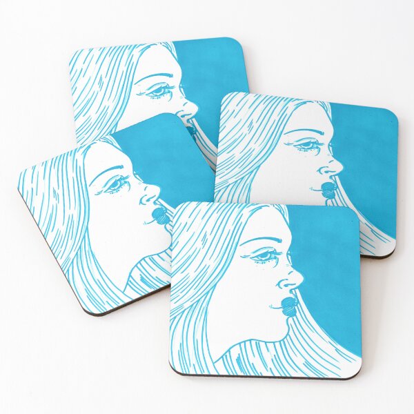 Item preview, Blue Lady Portrait designed and sold by Artofeleanor.