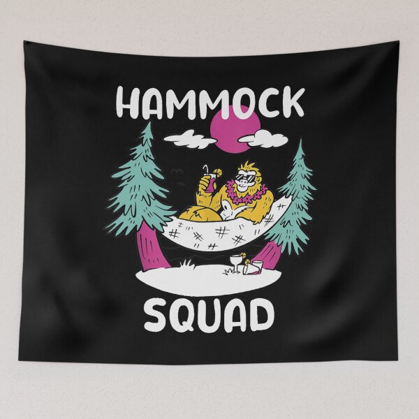 Item preview, Hammock Squad Funny Summer Beach Vacation Bigfoot In Hammock designed and sold by AlbertWiese.