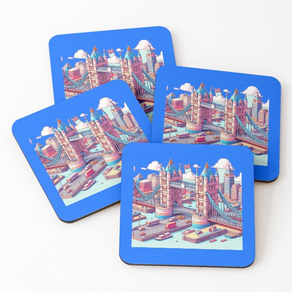 Item preview,  Cute 3D Tower Bridge London Sketch,   designed and sold by PaintMeWorld.