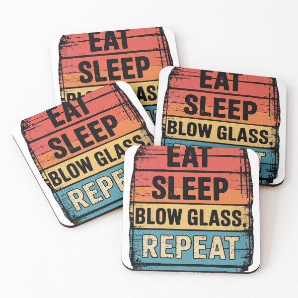 Item preview, Eat Sleep Glassblowing Glassblower Glassworking Artist designed and sold by HongAvery0.
