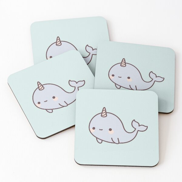 Item preview, Cute narwhal cartoon designed and sold by mochi-melt.