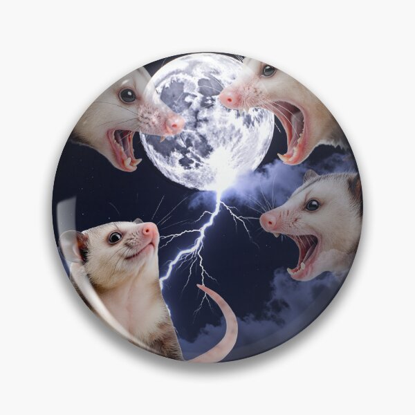 Item preview, Funny Three Possum Moon Design – Retro Animal Meme designed and sold by JonHale.