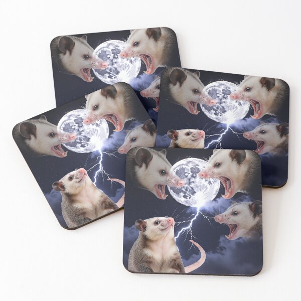 Item preview, Funny Three Possum Moon Design – Retro Animal Meme designed and sold by JonHale.