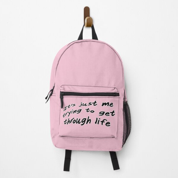 Item preview, It's just me trying to get through life, version a wavy pink designed and sold by mntimg.