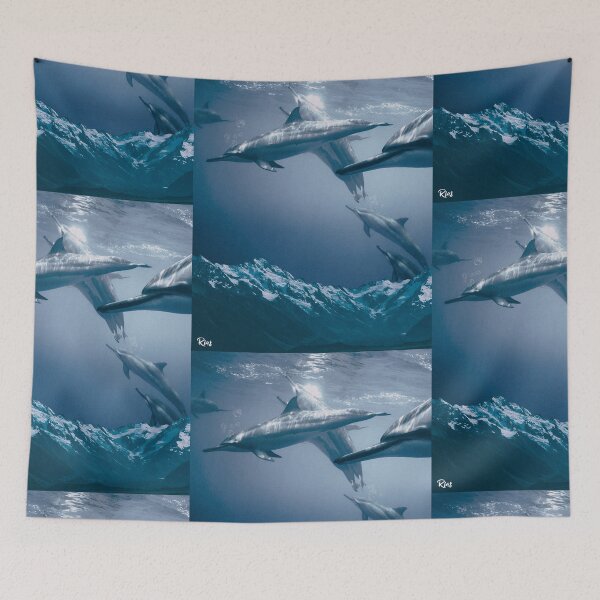 Item preview, Dolphins Swimming In The Sky designed and sold by Róger Arrieta.