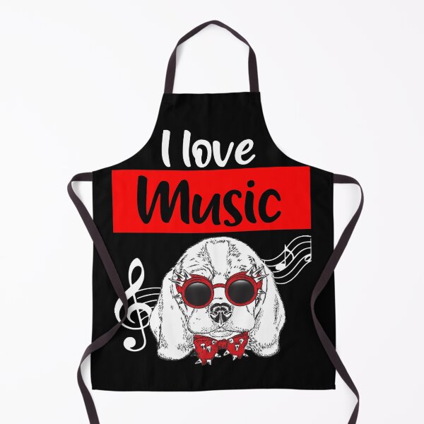 Item preview, I Love Music and Dog designed and sold by Bobewertonsilva.