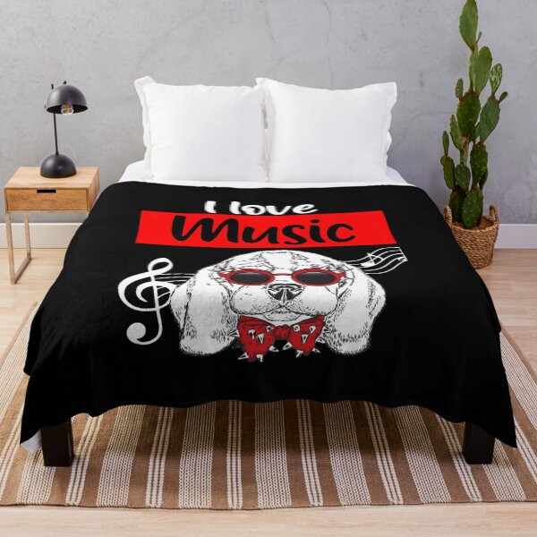 Item preview, I Love Music and Dog designed and sold by Bobewertonsilva.