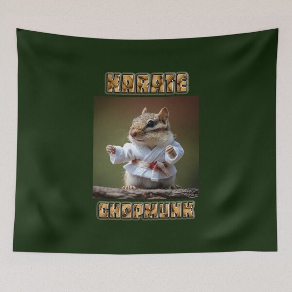Item preview, Karate Chopmunk Chipmunk designed and sold by Tridentulus.