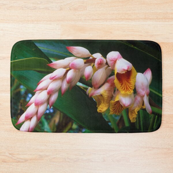 Item preview, Tropical Island White And Pink Flowers With Lush Leaves designed and sold by DEC02.