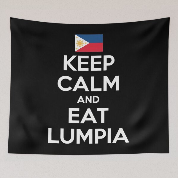Item preview, Keep Calm and Eat Lumpia With Philippines Flag designed and sold by brynatshop.
