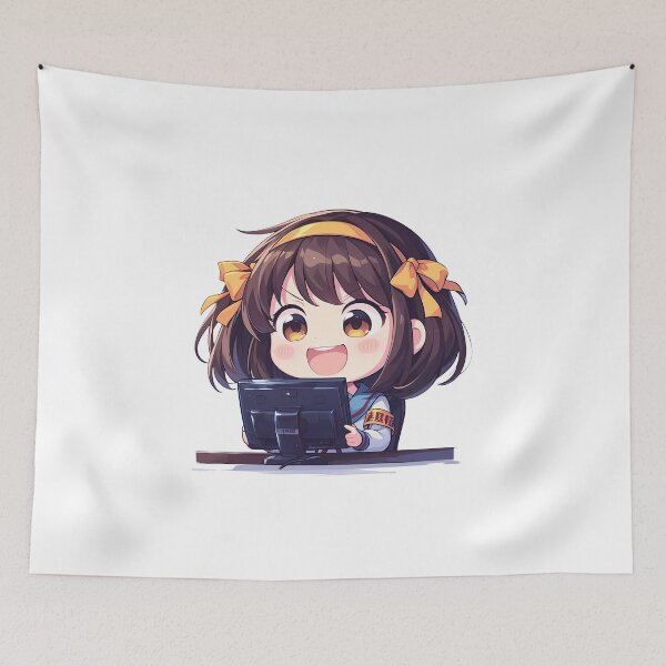 Item preview, Haruhi Suzumiya Melancholy Cute Chibi Gamer Anime designed and sold by earlobejerk.