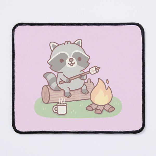 Item preview, Adorable Raccoon Marshmallow Campfire Art | PERFECT GIFT FOR YOU AND FRIENDS designed and sold by TichNyamupaguma.