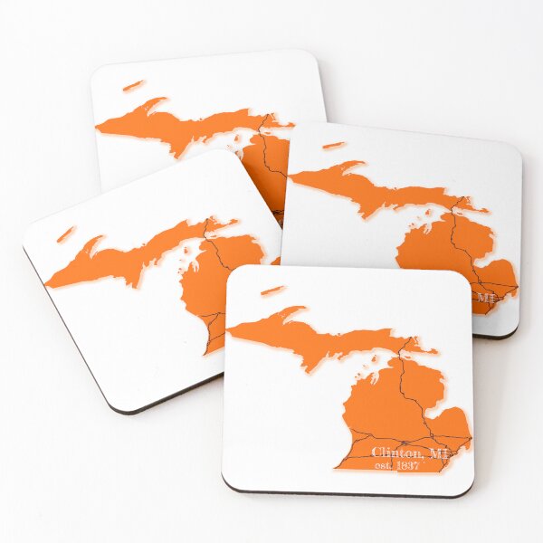Item preview, Clinton, MI [Orange] designed and sold by PhilbonianDezin.