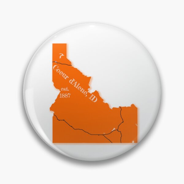 Item preview, Coeur d'Alene, ID [Orange] designed and sold by PhilbonianDezin.