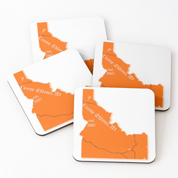 Item preview, Coeur d'Alene, ID [Orange] designed and sold by PhilbonianDezin.