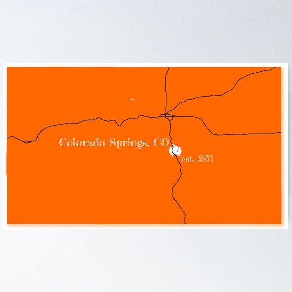 Item preview, Colorado Springs, CO [Orange] designed and sold by PhilbonianDezin.
