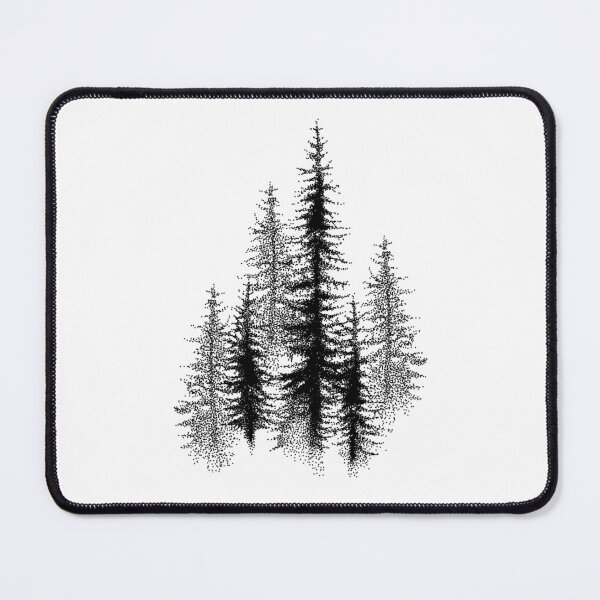 Item preview, Dotwork Black Scandinavian Forest. designed and sold by sultanaalandis.