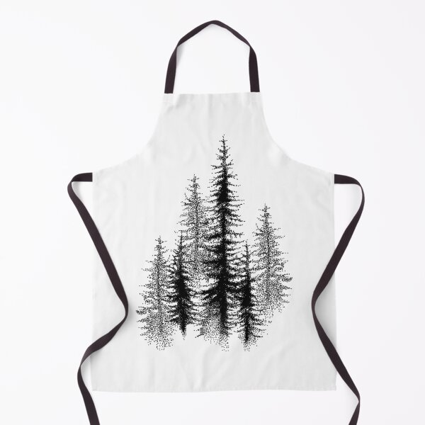 Item preview, Dotwork Black Scandinavian Forest. designed and sold by sultanaalandis.