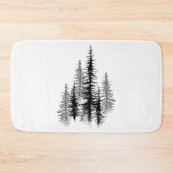 Item preview, Dotwork Black Scandinavian Forest. designed and sold by sultanaalandis.