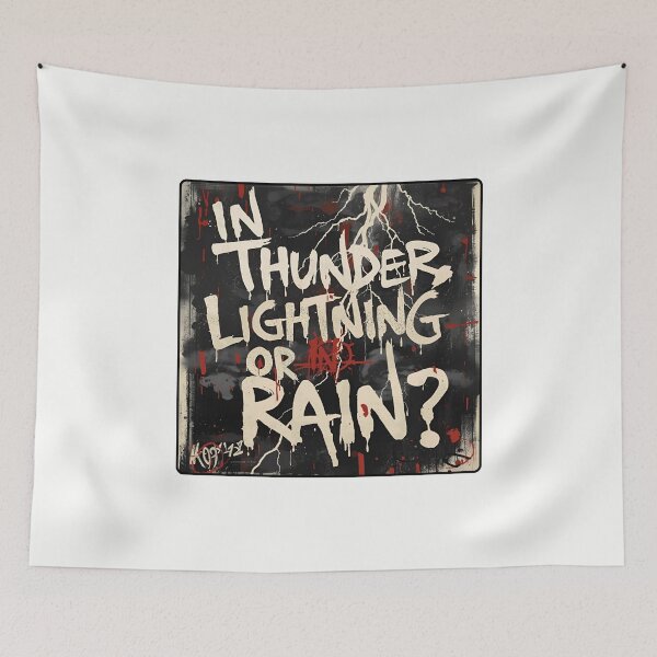 Item preview, 'Macbeth' by William Shakespeare. "In thunder, lightning, or in rain?" designed and sold by Filologica.