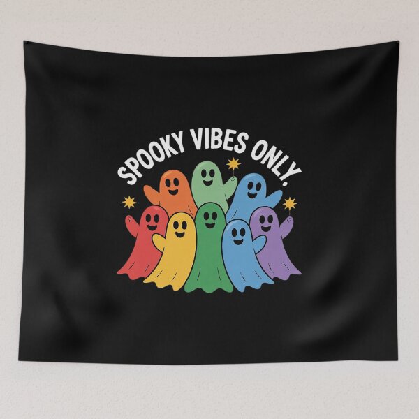 Item preview, Cute LGBTQ Ghost LGBT Halloween Ghost Rainbow Gay Pride  designed and sold by Charidana.