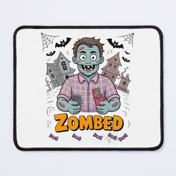 Item preview, Zombed Zombie – Funny Screentime Halloween Neighborhood Night Vibes designed and sold by Taans-Creation.