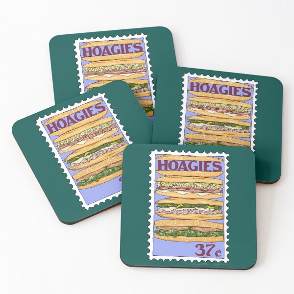 Item preview, Hoagies Stamp Illustration designed and sold by Elizabeth Weglein.