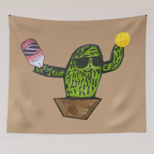 Item preview, Cool Cactus Playing Pickleball like a Kid designed and sold by RickGoulet.