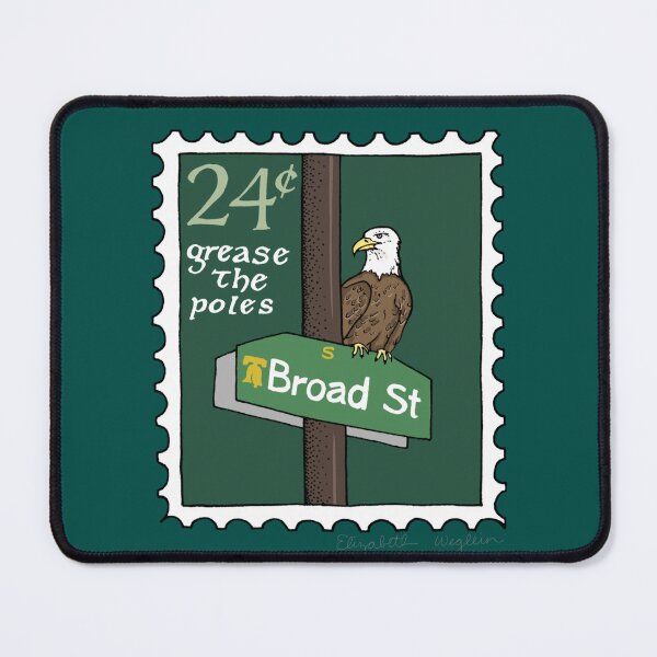 Item preview, Philly Broad Street Eagle Stamp designed and sold by Elizabeth Weglein.