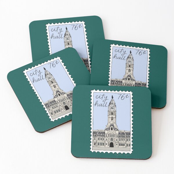 Item preview, Philly City Hall Stamp Illustration designed and sold by Elizabeth Weglein.