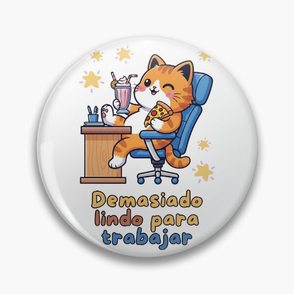 Item preview, Too Cute to Work Kawaii Cat in the Office designed and sold by DibuHumor.