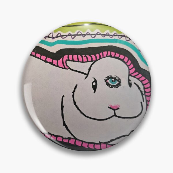 Item preview, Trippy 3 eyed bunny laying down  designed and sold by Atomic-Trinkets.