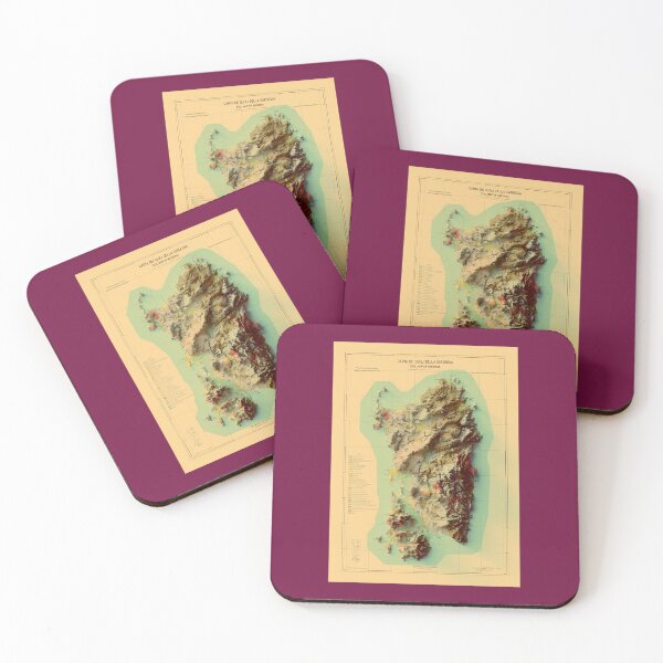 Item preview, 1966-Sardinia-Relief-Map-3D-Digitally-Rendered designed and sold by FrauAnnika.