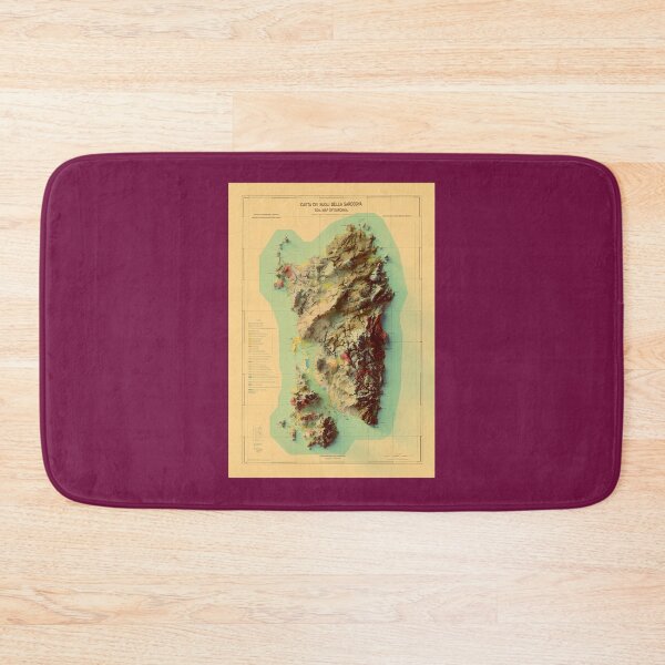 Item preview, 1966-Sardinia-Relief-Map-3D-Digitally-Rendered designed and sold by FrauAnnika.