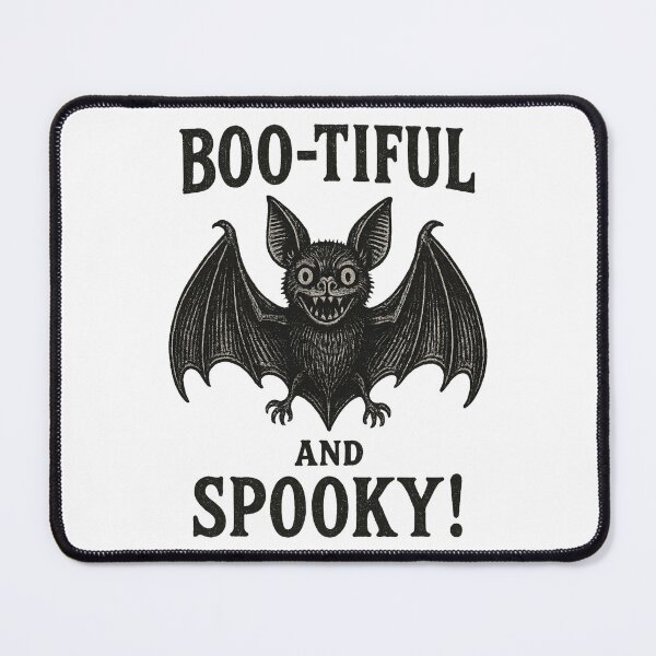 Item preview, Boo-tiful and Spooky Funny Bat Halloween designed and sold by Tim Mendy.