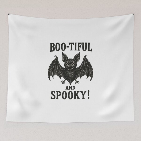 Item preview, Boo-tiful and Spooky Funny Bat Halloween designed and sold by Tim Mendy.