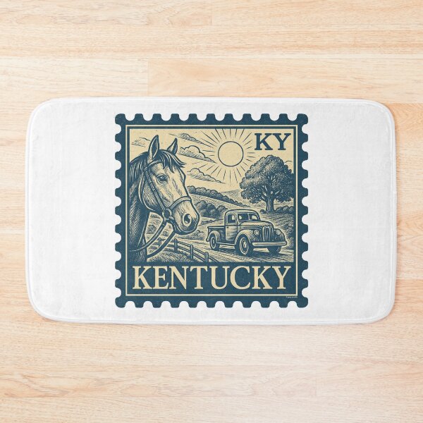 Item preview, Kentucky Vintage Stamp Truck & Horse, Bluegrass Country Design designed and sold by Automotive Art by Greg.