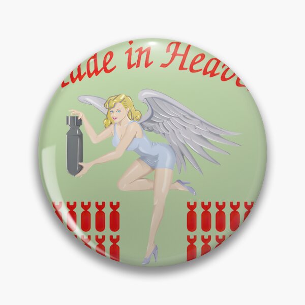 Item preview, Angelic Bomber Girl Pin Up Bomb Art | PERFECT GIFT FOR YOU AND FRIENDS designed and sold by TifaniMullen.
