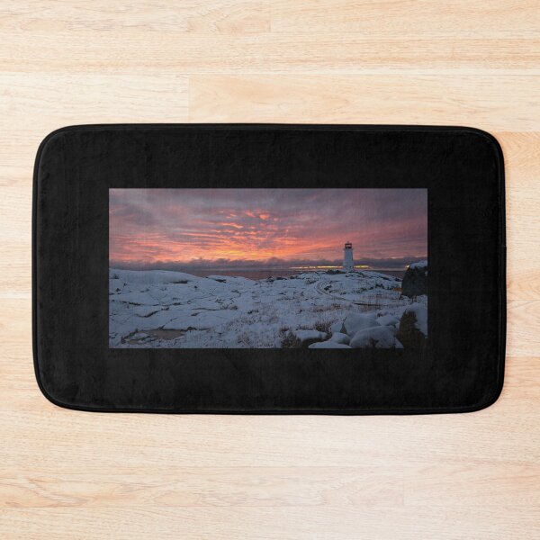 Item preview, Winter at Peggy's Point Lighthouse designed and sold by Roxane Bay.