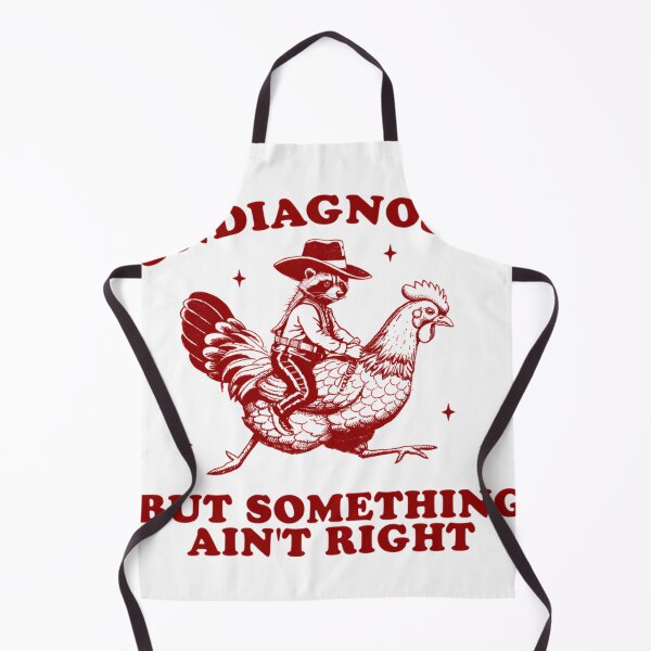 Item preview, Undiagnosed But Something Ain'T Right Raccoon Chicken designed and sold by leighannbalding.