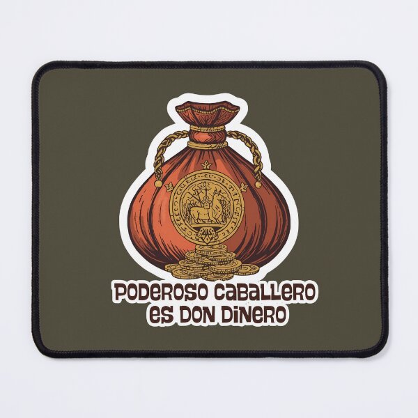 Item preview, 'Don Dinero is a powerful gentleman', a satirical lyric by Francisco de Quevedo designed and sold by Filologica.