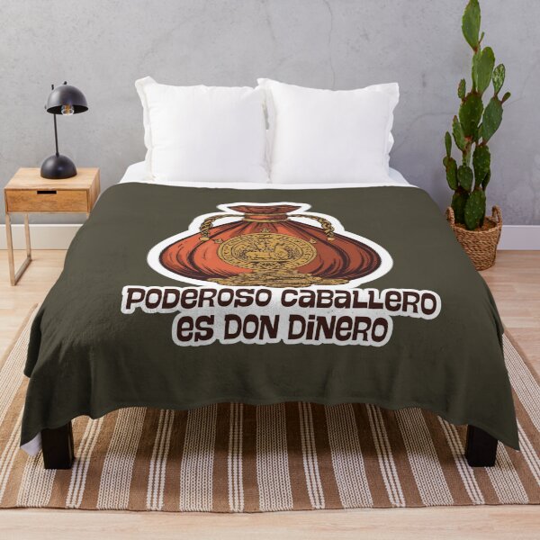 Item preview, 'Don Dinero is a powerful gentleman', a satirical lyric by Francisco de Quevedo designed and sold by Filologica.