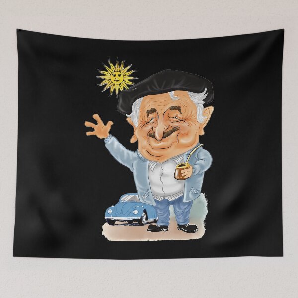 Item preview, Pepe Mujica Artwork Cartoon Caricature designed and sold by leighannbalding.