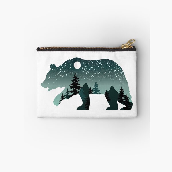 Item preview, Bear with Starry night, Full Moon, mountains and forest designed and sold by MagnoliaLake.