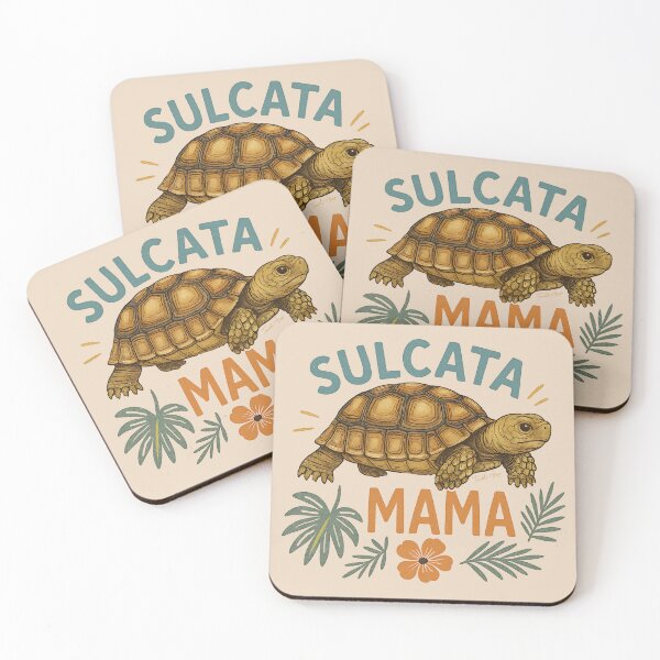 Item preview, Sulcata Mama Tortoise Mom Tort Reptile Botanical designed and sold by Tiendita-Arroyo.