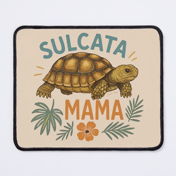 Item preview, Sulcata Mama Tortoise Mom Tort Reptile Botanical designed and sold by Tiendita-Arroyo.