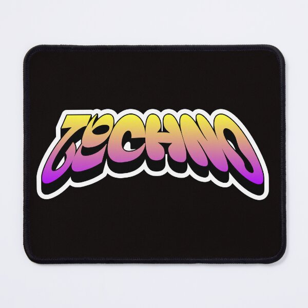 Item preview, TECHNO - Y2K Gradient w drop shadow (white) designed and sold by Discothreadz.
