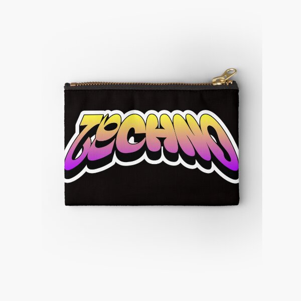 Item preview, TECHNO  - Y2K Gradient w drop shadow (white)  designed and sold by Discothreadz.