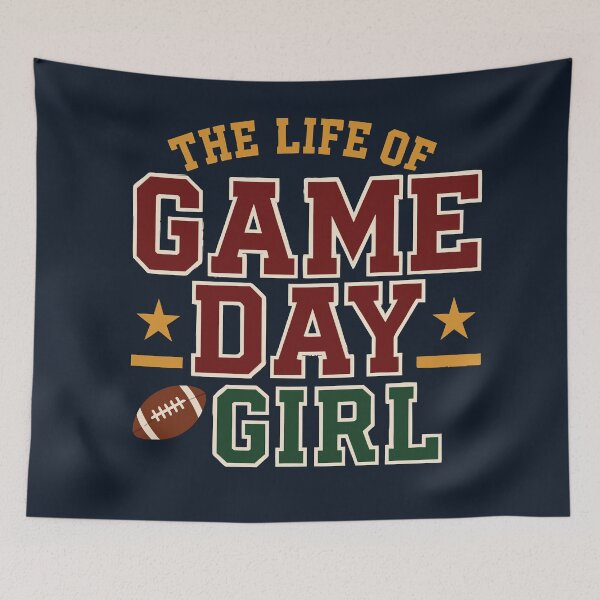 Item preview, The Life Of A Game Day Girl Shirt – Cute College Football Tee, Retro Sports Tailgate Outfit designed and sold by MAGICKEY2024.